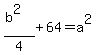 %28b%5E2%29%2F4%2B64=a%5E2