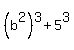%28b%5E2%29%5E3+%2B+5%5E3