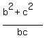 %28b%5E2+%2B+c%5E2%29%2Fbc