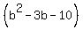 %28b%5E2-3b-10%29