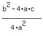 %28b%5E2-4%2Aa%2Ac%29%2F%284%2Aa%5E2%29