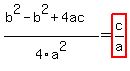 %28b%5E2-b%5E2%2B4ac%29%2F4a%5E2+=+highlight%28c%2Fa%29