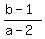 %28b-1%29%2F%28a-2%29