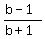 %28b-1%29%2F%28b%2B1%29