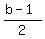 %28b-1%29%2F2