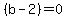 %28b-2%29=0