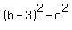 %28b-3%29%5E2-c%5E2