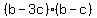 %28b-3c%29%28b-c%29