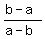 %28b-a%29%2F%28a-b%29