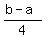 %28b-a%29%2F4