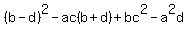 %28b-d%29%5E2+-ac%28b%2Bd%29+%2B+bc%5E2-a%5E2d