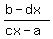 %28b-dx%29%2F%28cx-a%29