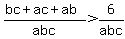 %28bc%2Bac%2Bab%29%2Fabc+%3E6%2Fabc+