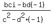 %28bci-bd%28-1%29%29%2F%28c%5E2-d%5E2%28-1%29%29