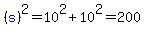 %28blue%28s%29%29%5E2=10%5E2%2B10%5E2=200