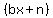 %28bx%2Bn%29