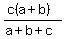 %28c%28a%2Bb%29%29%2F%28a%2Bb%2Bc%29