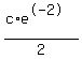 %28c%2Ae%5E-2%29%2F2