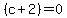 %28c%2B2%29=0