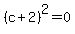 %28c%2B2%29%5E2=0