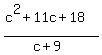 %28c%5E2%2B11c%2B18%29%2F%28c%2B9%29
