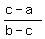 %28c+-+a%29%2F%28b+-+c%29