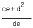 %28ce%2Bd%5E2%29%2Fde