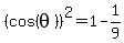 %28cos%28theta%29%29%5E2=1-1%2F9