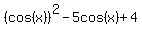 %28cos%28x%29%29%5E2-5cos%28x%29%2B4