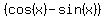 %28cos%28x%29-sin%28x%29%29