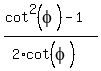 %28cot%5E2%28phi%29-1%29%2F%282%2Acot%5E%22%22%28phi%29%29