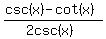 %28csc%28x%29-cot%28x%29%29%2F%282csc%28x%29%29