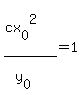 %28cx%5B0%5D%5E2%29%2F%28y%5B0%5D%29=1
