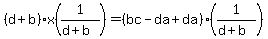 %28d%2Bb%29x%281%2F%28d%2Bb%29%29=%28bc-da%2Bda%29%281%2F%28d%2Bb%29%29