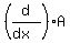 %28d%2F%28dx%29%29A
