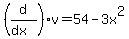 %28d%2F%28dx%29%29v=54-3x%5E2