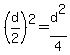 %28d%2F2%29%5E2=d%5E2%2F4