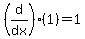 %28d%2Fdx%29%281%29=1