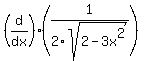%28d%2Fdx%29%281%2F2sqrt%282-3x%5E2%29%29