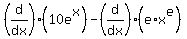 %28d%2Fdx%29%2810e%5Ex%29-%28d%2Fdx%29%28e%2Ax%5Ee%29