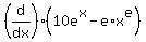%28d%2Fdx%29%2810e%5Ex-e%2Ax%5Ee%29