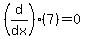 %28d%2Fdx%29%287%29=0