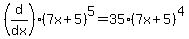 %28d%2Fdx%29%287+x+%2B+5%29%5E5=35%287+x+%2B+5%29%5E4