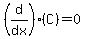 %28d%2Fdx%29%28C%29=0