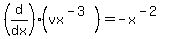 %28d%2Fdx%29%28vx%5E%28-3%29%29+=+-x%5E%28-2%29