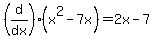 %28d%2Fdx%29%28x%5E2-7x%29=2x-7
