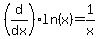 %28d%2Fdx%29ln%28x%29=1%2Fx