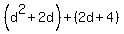 %28d%5E2%2B2d%29%2B%282d%2B4%29