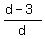 %28d-3%29%2Fd