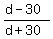 %28d-30%29%2F%28d%2B30%29